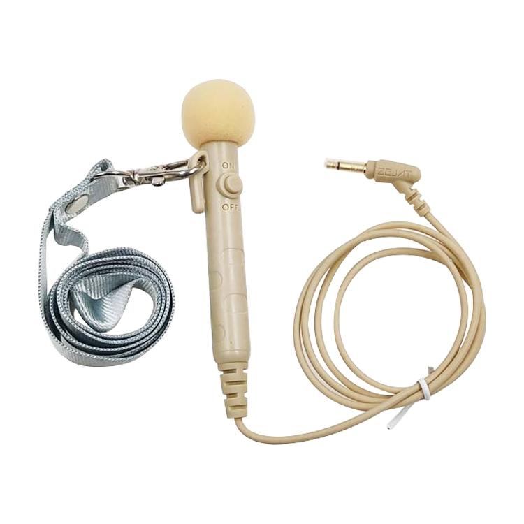 MK-7 3.5mm Elbow Head Handheld Loudspeaker Neck-mounted Microphone with Lanyard, Length: 1m (Flesh Color)