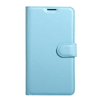 For OPPO  R9s Plus Litchi Texture Horizontal Flip Leather Case with Magnetic Buckle & Holder & Card Slots & Wallet(Blue)