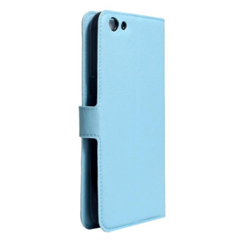 For OPPO  R9s Plus Litchi Texture Horizontal Flip Leather Case with Magnetic Buckle & Holder & Card Slots & Wallet(Blue)