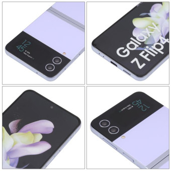 For Samsung Galaxy Z Flip4 Color Screen Non-Working Fake Dummy Display Model (Purple)