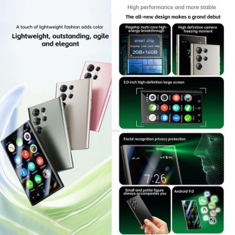 SOYES S24 Pro, 2GB+16GB, 3.0 inch Android 9.0 MTK6580 Quad Core, Bluetooth, WiFi, Network: 3G, Dual SIM (Green)