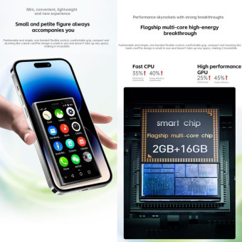 SOYES S24 Pro, 2GB+16GB, 3.0 inch Android 9.0 MTK6580 Quad Core, Bluetooth, WiFi, Network: 3G, Dual SIM (Green)