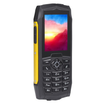Rugtel R1D Rugged Phone, IP68 Waterproof Dustproof Shockproof, 2.4 inch, MTK6261D, 2000mAh Battery, Loud Box Speaker, FM, Network: 2G, Dual SIM(Yellow)