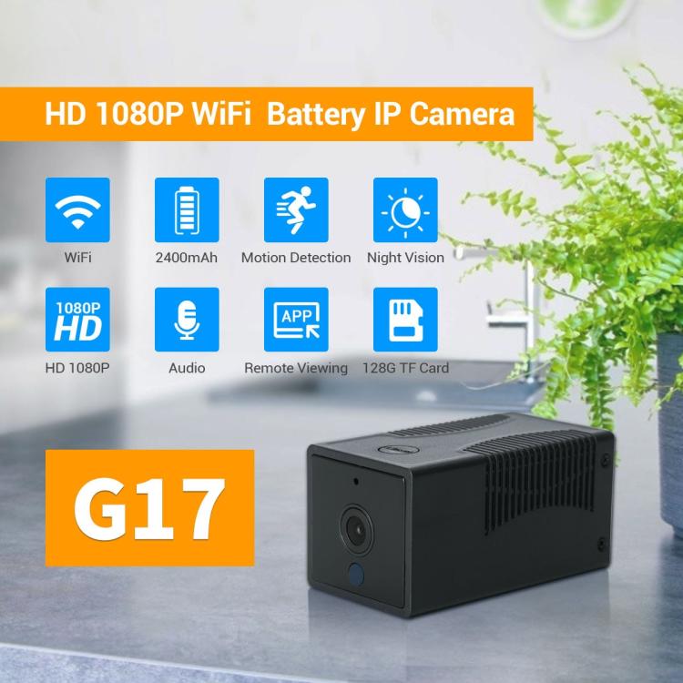 G17 2.0 Million Pixels HD 1080P Smart WiFi IP Camera, Support Night Vision & Two Way Audio & Motion Detection & TF Card, EU Plug