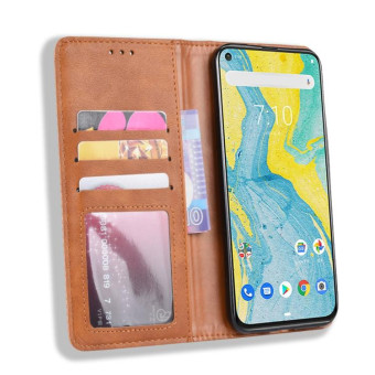 Retro Magnetic Clasp Horizontal Flip Leather Case for Nokia X71 (8.1 Plus), with Holder & Card Slots & Wallet (Brown)