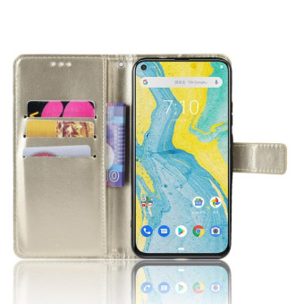 Crazy Horse Texture Horizontal Flip Leather Case for Nokia X71 (8.1 Plus), with Holder & Card Slots & Wallet (Gold)