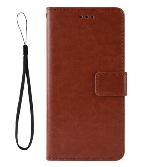 Crazy Horse Texture Horizontal Flip Leather Case for Nokia X71 (8.1 Plus), with Holder & Card Slots & Wallet (Brown)