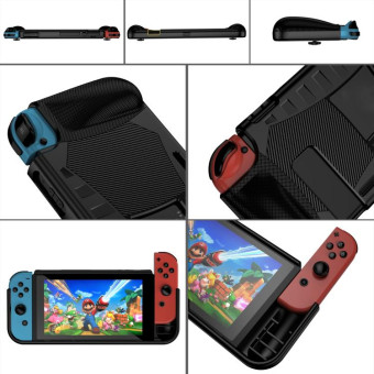 TPU Soft Protective Shell Drop Resistance for Nintendo Switch(Black)