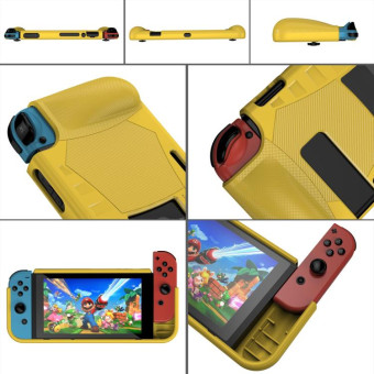 TPU Soft Protective Shell Drop Resistance for Nintendo Switch(Yellow)