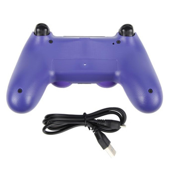 Wireless Bluetooth Snowflake Button Game Controller for Sony PS4 (Purple)