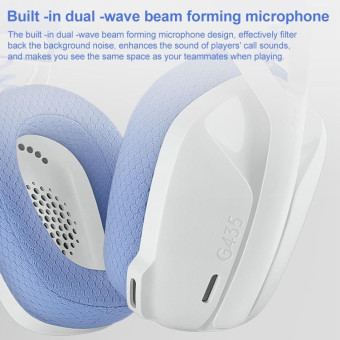 Logitech G435 Wireless Bluetooth Dual Mode Gaming Headset (Blue)