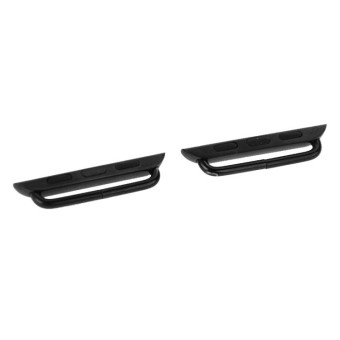 2 PCS for Apple Watch 42mm Metal Strap Connector Metal Buckle with Screwdrivers Tool(Black)