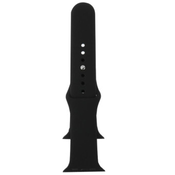 For Apple Watch Sport 42mm High-performance Rubber Sport Watch Band with Pin-and-tuck Closure(Black)