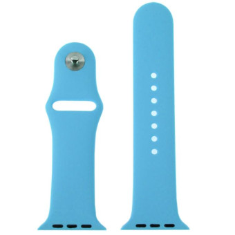 For Apple Watch Sport 42mm High-performance Rubber Sport Watch Band with Pin-and-tuck Closure(Blue)