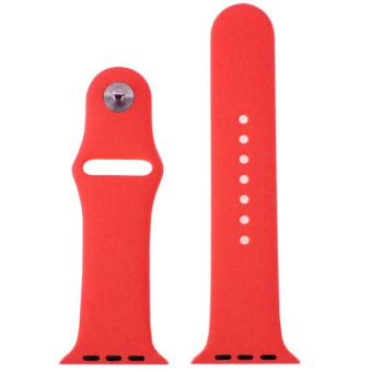 For Apple Watch Sport 42mm High-performance Rubber Sport Watch Band with Pin-and-tuck Closure(Red)