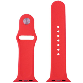For Apple Watch Sport 42mm High-performance Rubber Sport Watch Band with Pin-and-tuck Closure(Red)