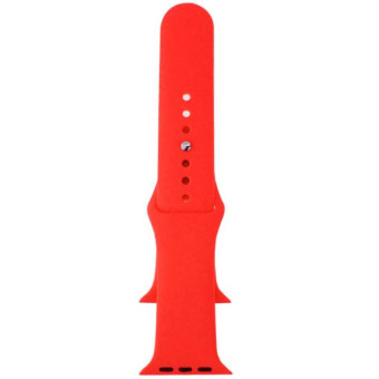 For Apple Watch Sport 42mm High-performance Rubber Sport Watch Band with Pin-and-tuck Closure(Red)