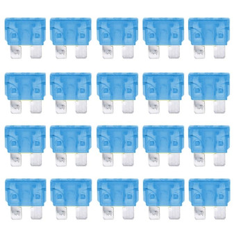 100 PCS Auto Mini Blade Fuse (15A) , DC 12V(Blue)