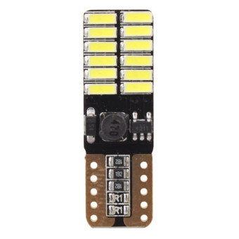 2 PCS T10 4.8W 720LM White Light 24 SMD 4014 LED Error-Free Canbus Car Clearance Lights Lamp, DC 12V