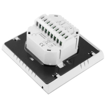 LCD Display Air Conditioning 2-Pipe Programmable Room Thermostat for Fan Coil Unit(White)