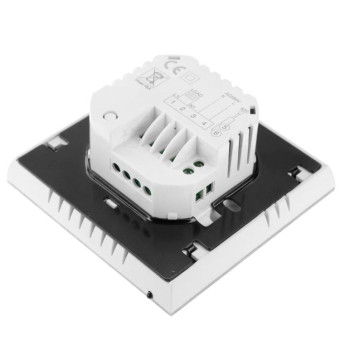 Electric Floor Heating System LCD Display Programmable Room Thermostat(Black)