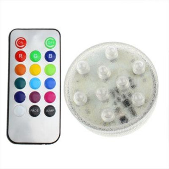Multi Color Light Bulb, 9 LED, 13 Colors Light, with Remote Control(White)