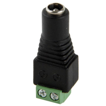 5pcs 5.5mm x 2.1mm DC Power Female Jack to 2 Conductor Screw Down Connector for LED Light Controller