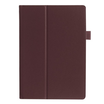 Litchi Texture Horizontal Flip Solid Color Leather Case with Holder for Lenovo TAB 2 A10-30 X30F & TAB 2 A10-70F, 10.1 inch(Coffee)