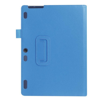 Litchi Texture Horizontal Flip Solid Color Leather Case with Holder for Lenovo TAB 2 A10-30 X30F & TAB 2 A10-70F, 10.1 inch(Blue)