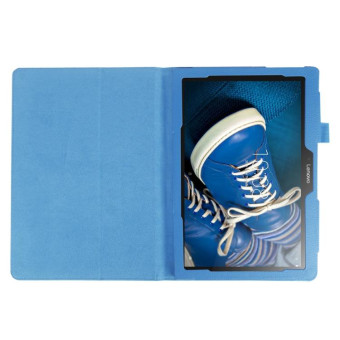 Litchi Texture Horizontal Flip Solid Color Leather Case with Holder for Lenovo TAB 2 A10-30 X30F & TAB 2 A10-70F, 10.1 inch(Blue)