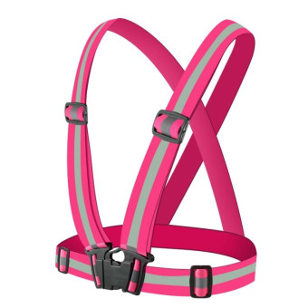 Night Riding Running Flexible Reflective Safety Vest(Magenta)