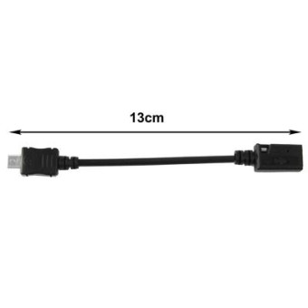 Mini USB Female to Micro USB Male Cable Adapter, Length: 13cm(Black)