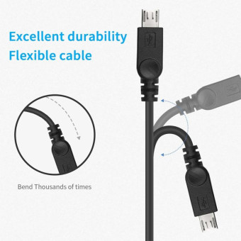 High Speed USB 2.0 Male to Micro USB Male + USB-C / Type-C 3.0 Male Data Sync Cable Adapter, For Samsung, HTC, Sony, LG, Huawei, Xiaomi, Lenovo ZUK Z1, Length: 38 cm