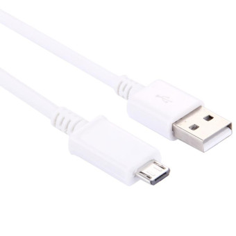 Micro 5 Pin USB Sync Cable + US Plug Travel Charger(White)