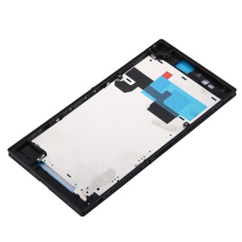 Front Housing LCD Frame Bezel Plate for Sony Xperia Z Ultra / XL39h / C6802(Black)