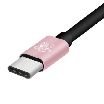 ENKAY Hat-ptince Type-C to Type-C&3.5mm Jack Charge Audio Adapter Cable, For Galaxy, HTC, Google, LG, Sony, Huawei, Xiaomi, Lenovo and Other Android Phone(Rose Gold)