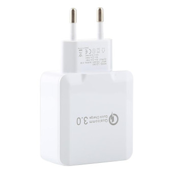 LZ-041 Portable Smart Quick Charger 3.0, EU Plug(White)