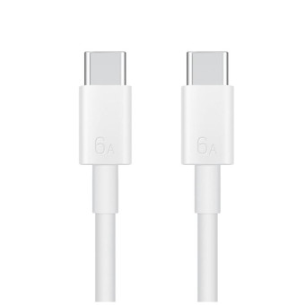 Original Huawei CC800 6A Type-C / USB-C to Type-C / USB-C Charging Data Cable, Length: 1.8m (White)