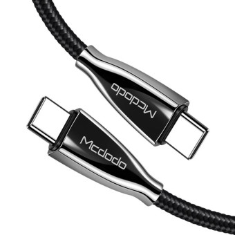 Mcdodo CA-5890 Excellence Series 3A Type-C to Type-C Cable, Length: 1.5m(Black)