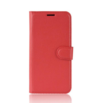 Litchi Texture Horizontal Flip Leather Case with Wallet & Holder & Card Slots For Sony Xperia XZ3(Red)