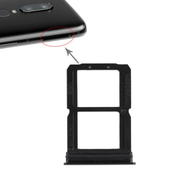For OnePlus 6 Double SIM Card Tray (Black)
