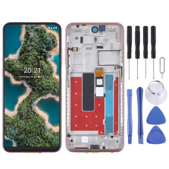 TFT LCD Screen for Nokia X20 TA-1341 TA-1344 Digitizer Full Assembly with Frame (Gold)