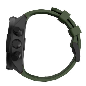 For Suunto Spartan Sport & Suunto 9 / 9 Baro / D5 Universal Football Texture Silicone Watch Band(Green)