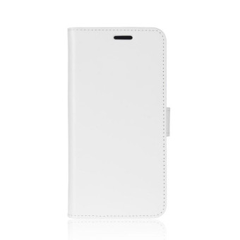 For TCL 10 Pro R64 Texture Single Horizontal Flip Protective Case with Holder & Card Slots & Wallet& Photo Frame(White)