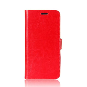 For TCL 10 Pro R64 Texture Single Horizontal Flip Protective Case with Holder & Card Slots & Wallet& Photo Frame(Red)