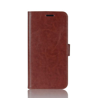For TCL 10 Pro R64 Texture Single Horizontal Flip Protective Case with Holder & Card Slots & Wallet& Photo Frame(Brown)