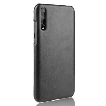 For Huawei P Smart S Shockproof Litchi Texture PC + PU Case(Black)