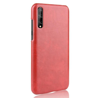 For Huawei P Smart S Shockproof Litchi Texture PC + PU Case(Red)