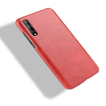 For Huawei P Smart S Shockproof Litchi Texture PC + PU Case(Red)