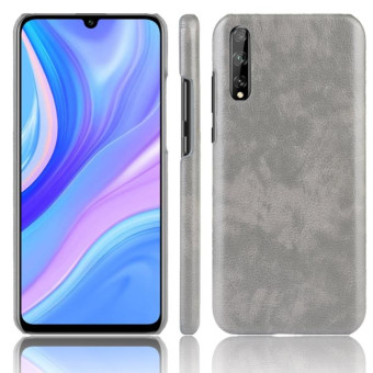 For Huawei P Smart S Shockproof Litchi Texture PC + PU Case(Gray)